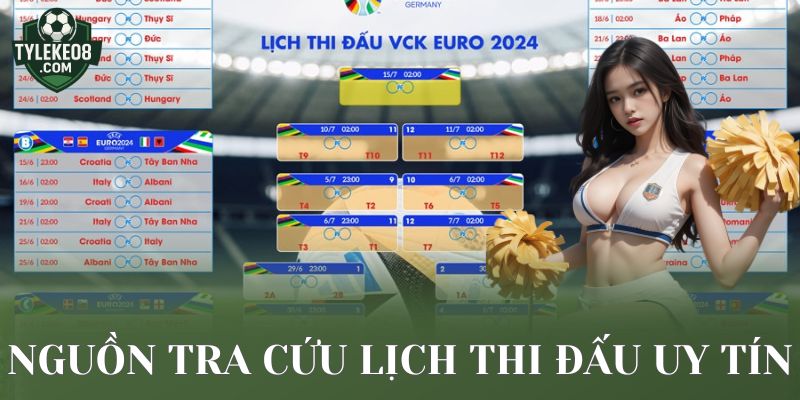 Nguồn tra cứu lịch thi đấu uy tín